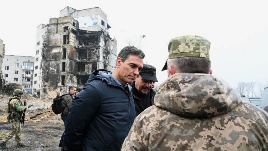 Premierul spaniol Pedro Sanchez s-a aflat în vizită la Kiev