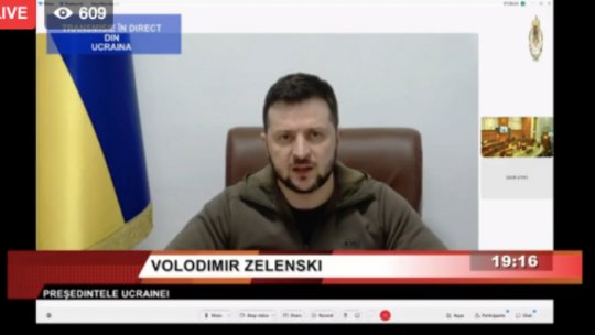 Discursul preşedintelui Ucrainei, V. Zelenski, în Parlamentul României