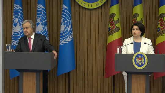 Secretarul general al ONU, Antonio Guterres, în Republica Moldova