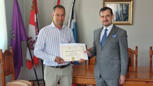 Primul primar român din Spania, premiat de Ambasada României în Spania