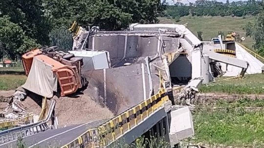 Circulația camioanelor interzisă pe podul de la Girov, în județul Neamţ
