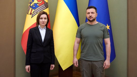 Maia Sandu, discuții cu Volodimir Zelenski