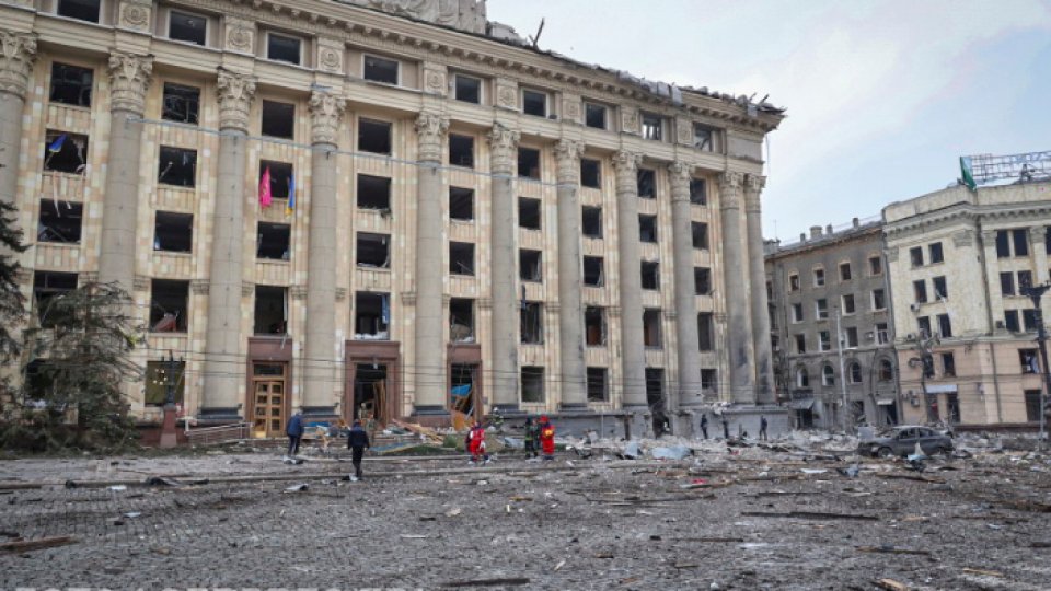 Kievul a fost bombardat cu rachete, duminică dimineaţă