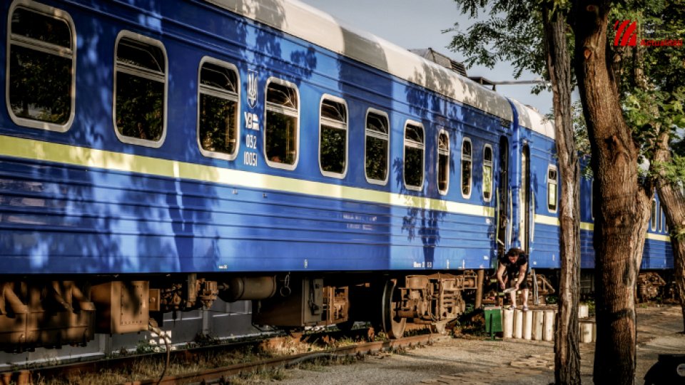 Irpin/ Ucraina: Sinistrați adăpostiți în vagoane de tren