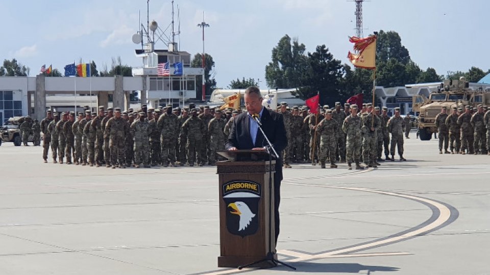 Divizia 101 Aeropurtată a SUA și-a început misiunea în România