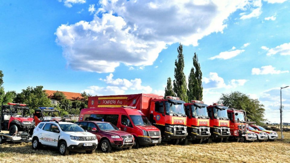 Pompieri români în misiune în Franța