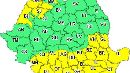 Cod galben de caniculă în 25 de judeţe şi în Bucureşti