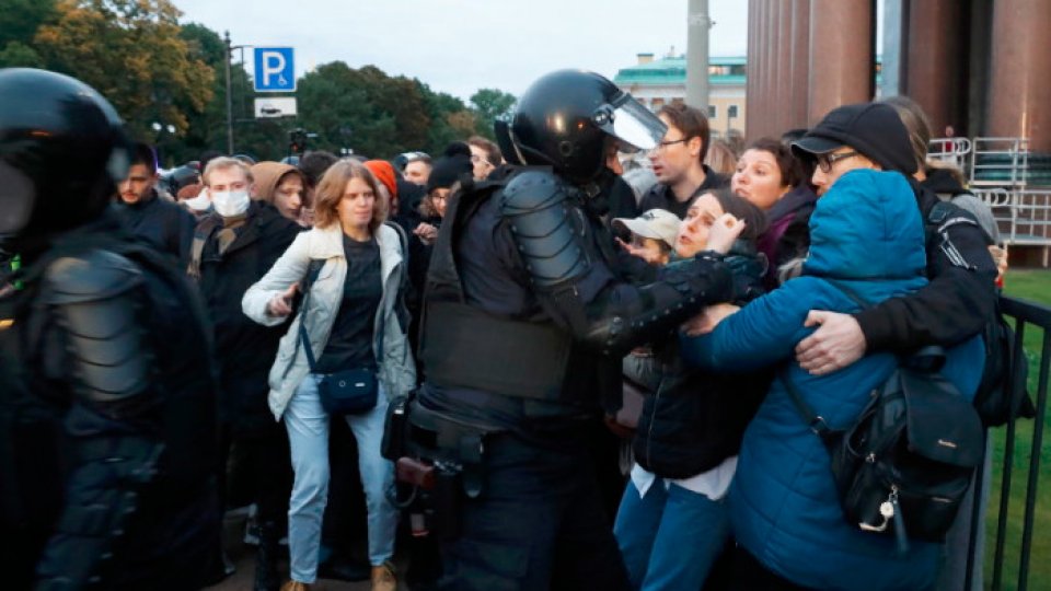 Proteste în Rusia față de mobilizarea parțială anunțată de Putin