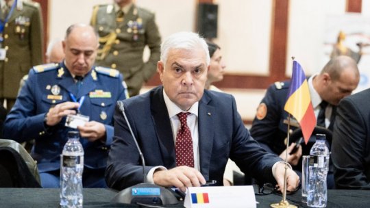 The Minister of Defense, Angel Tilvar, participates at the Ramstein meeting