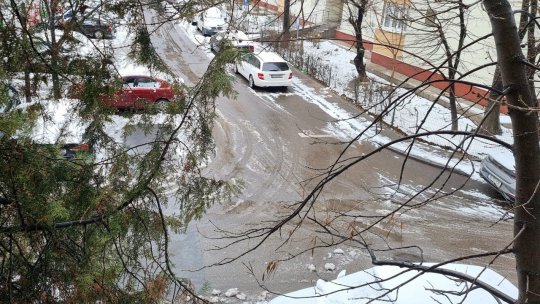 În București, autoritățile au curățat de zăpadă în special arterele principale de circulație