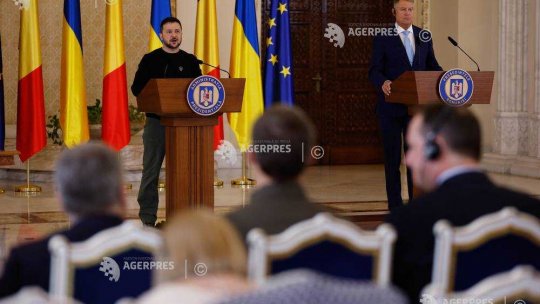 Preşedintele ucrainean, Volodimir Zelenski, a venit la Bucureşti pentru prima dată de la invadarea Ucrainei de către Rusia