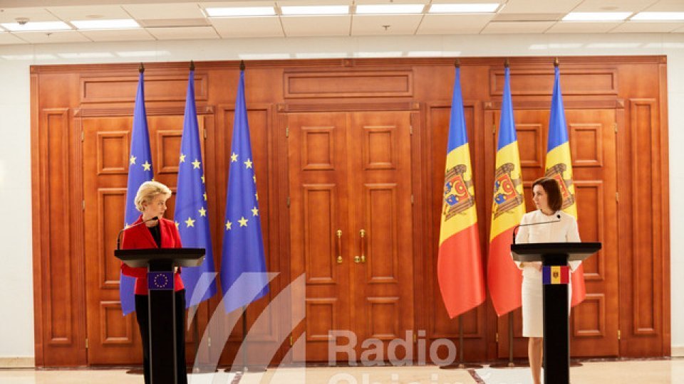 Preşedinta Comisiei Europene, Ursula von der Leyen, a efectuat o vizită la Chişinău
