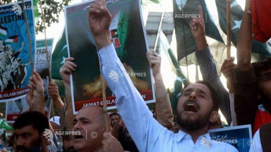 Demonstraţii în sprijinul palestinienilor din Fâşia Gaza au loc în mai multe ţări din Orientul Mijlociu