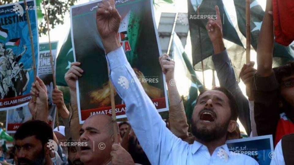 Demonstraţii în sprijinul palestinienilor din Fâşia Gaza au loc în mai multe ţări din Orientul Mijlociu