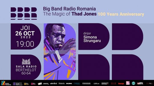 The magic of Thad Jones - 100 years anniversary, deschide stagiunea de jazz la Sala Radio