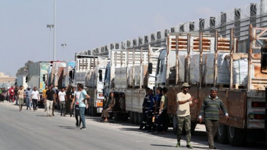 În Fâşia Gaza au intrat 20 de camioane cu ajutoare umanitare, primele după două săptămâni