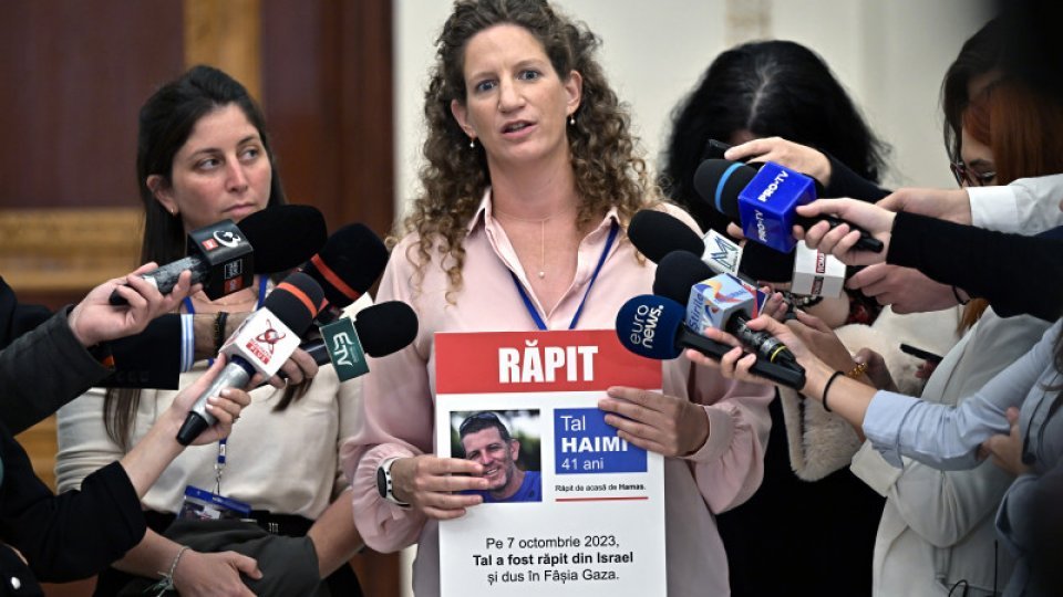 Soția cetățeanului român deținut în Fâșia Gaza s-a întâlnit, la Parlament, cu membrii Comisiei de politică externă a Senatului