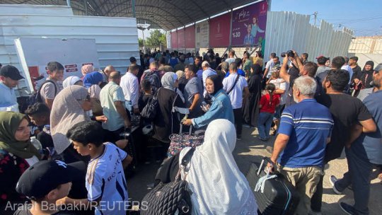 Deschiderea temporară a punctului de frontieră de la Rafah, dintre Fâşia Gaza şi Egipt