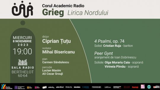 CORUL ACADEMIC RADIO PREZINTĂ: Peer Gynt – 180 de ani de la nașterea lui EDVARD GRIEG