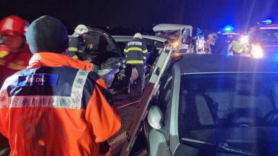 Accident grav pe autostrada A1, în localitatea Cisnădie din judeţul Sibiu