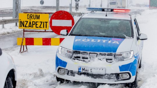 Județul Constanța: Drumurile naționale și județene sunt închise. Vântul bate cu peste 100 km/h
