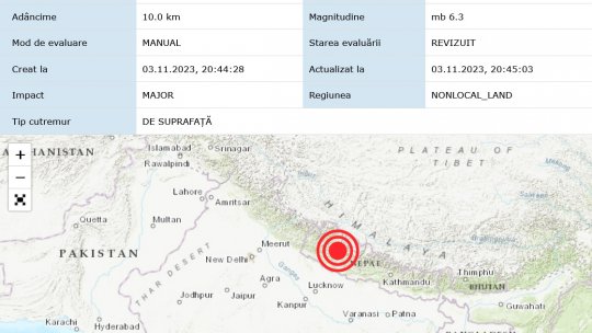 Cutremur puternic în Nepal