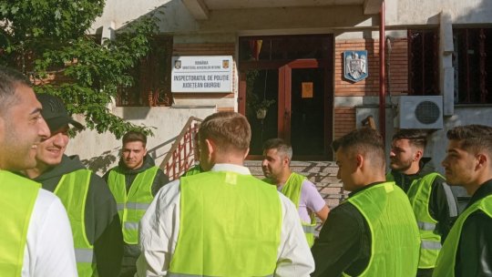 Protest spontan al polițiștilor din cadrul Inspectoratului Județean de Poliție Giurgiu