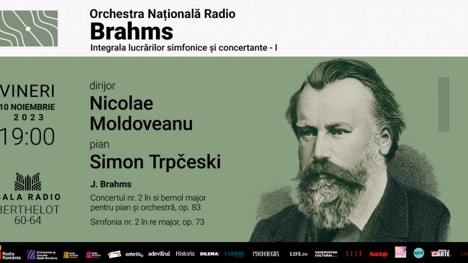 BRAHMS 190 - Integrala lucrărilor simfonice și concertante, la Sala Radio