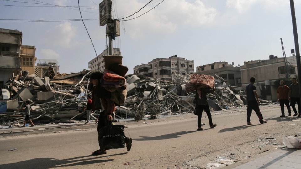 Israelul redeschide coridorul umanitar pentru evacuarea civililor din nordul Gazei