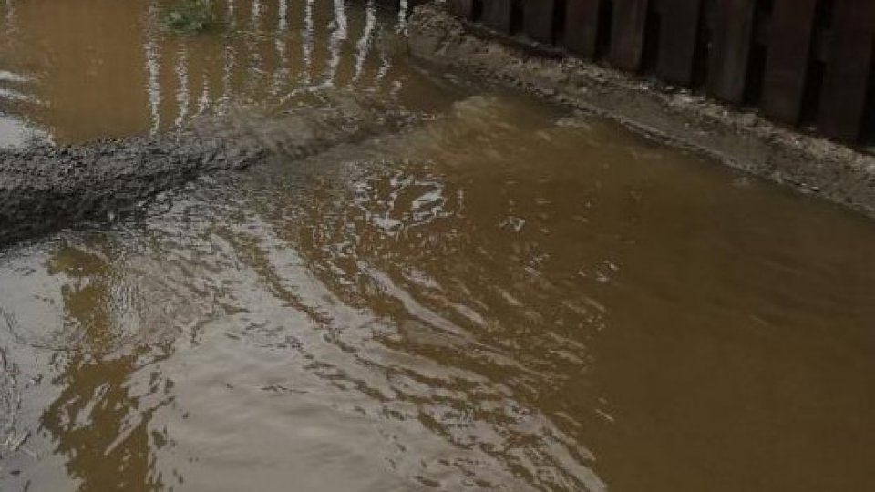 Inundații în mai multe comune din județul Bistrița-Năsăud