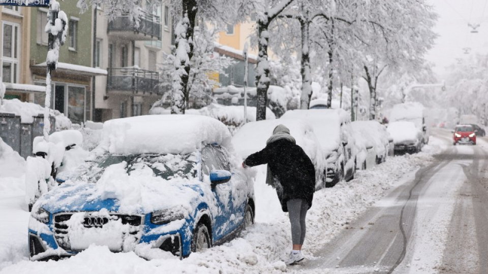 Alertă de călătorie pentru sudul Germaniei din cauza ninsorii