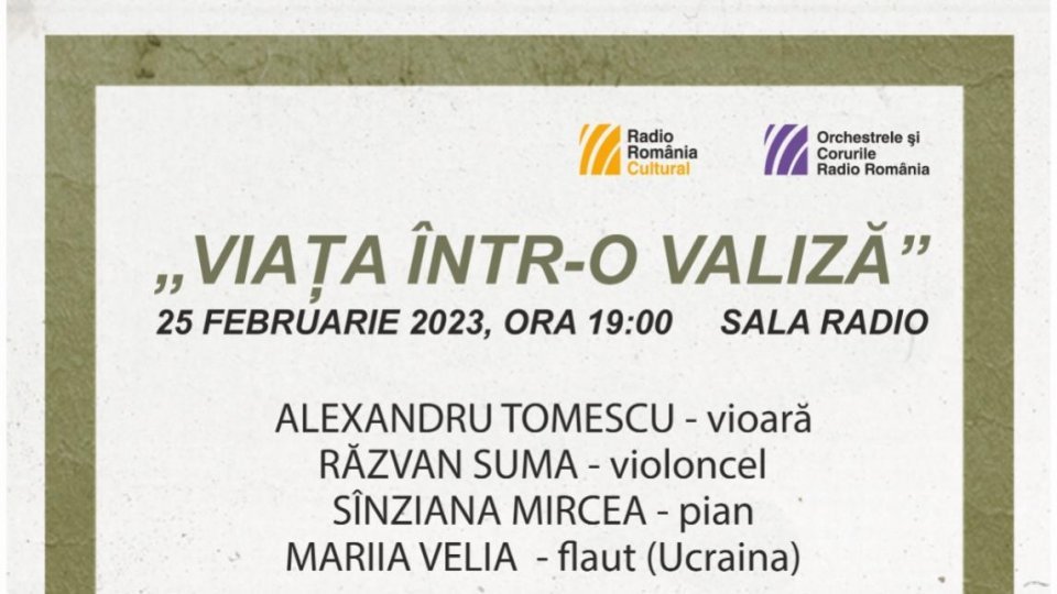 Imnul spiritual al Ucrainei, în concertul "Viața într-o valiză" de la Sala Radio