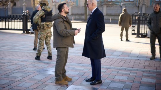 Președintele SUA, Joe Biden, a promis o "susținere de neclintit" a Ucrainei și un ajutor suplimentar de 500 de milioane de dolari