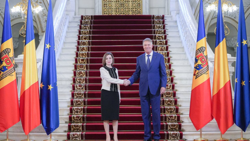 Președintele R. Moldova, Maia Sandu, primit la Cotroceni de Klaus Iohannis
