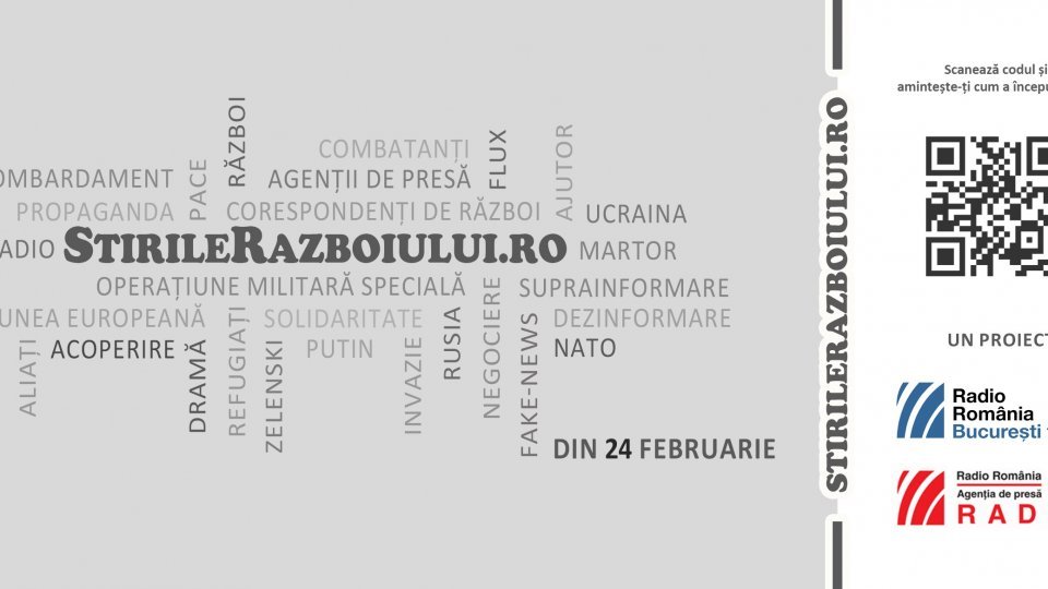 București FM și Agenția de Presă RADOR lansează vineri, 24 februarie, la un an de la declanșarea războiului din Ucraina, cartea în format electronic și site-ul stirilerazboiului.ro