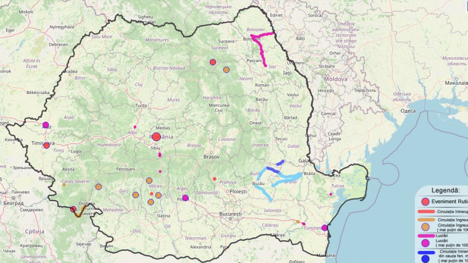Drumul Național, 23B între Măicănești și Ciorăști, închis din cauza viscolului