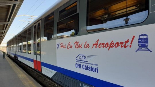 Cursele cu trenul spre Aeroportul "Henri Coandă", suspendate temporar marți și miercuri