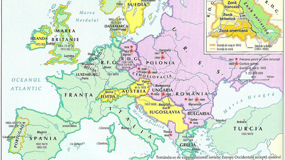„Linii ale faliei dintre blocurile Războiului Rece”