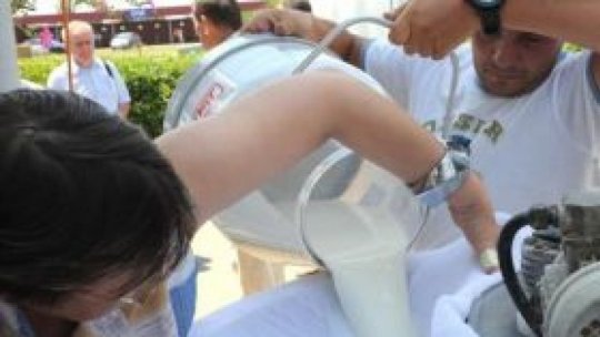 Sălaj: Șapte mii de litri de lapte, aruncați la groapa de gunoi în semn de protest
