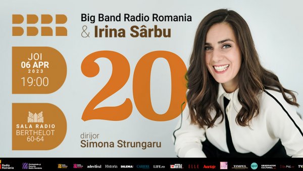 Irina Sârbu serbează 20 de ani de activitate, alături de Big Bandul Radio