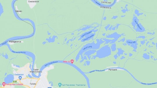 România - măsurători pe braţul Chilia şi canalul Bâstroe din 15 martie