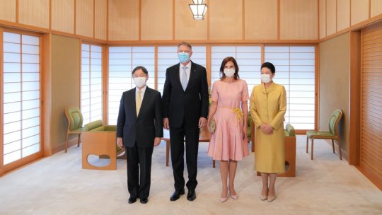 President Iohannis and the First Lady received at the Imperial Palace in Tokyo by the Emperor and Empress of Japan