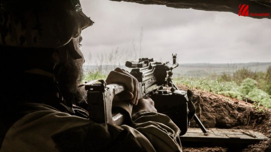 O zi cu un detașament de grăniceri la Sloviansk (Ucraina)