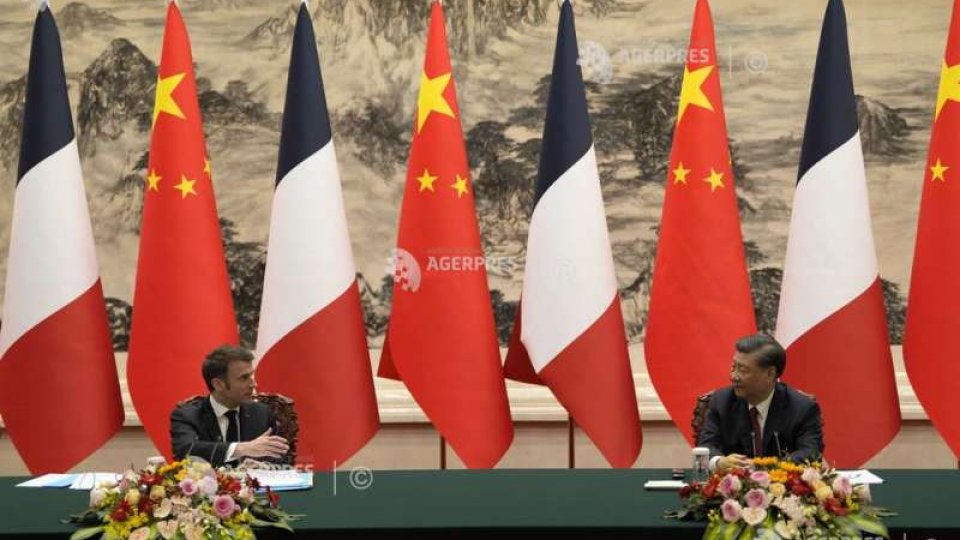 Preşedintele Franţei i-a spus liderului Chinei că poate conta pe acesta că va convinge Rusia să vină la masa negocierilor de pace