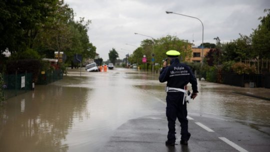 Regiunea Emilia-Romagna din nordul Italiei este în stare de alertă maximă din cauza ploilor abundente