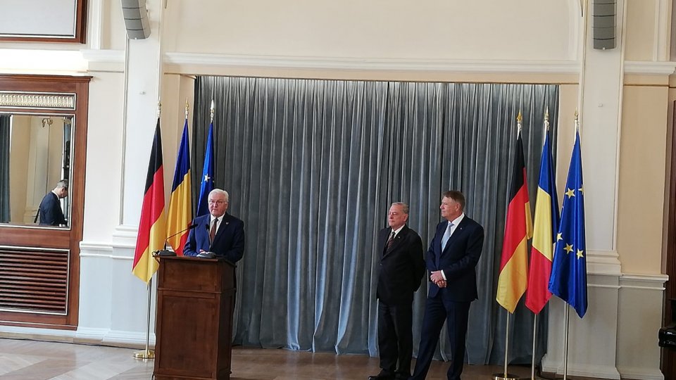 Președintele Germaniei, Frank-Walter Steinmeier, în vizită la Sibiu alături de președintele României, Klaus Iohannis