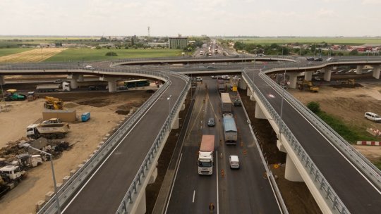 UPDATE: Cel mai mare sens giratoriu suspendat de pe Centura Capitalei a fost deschis