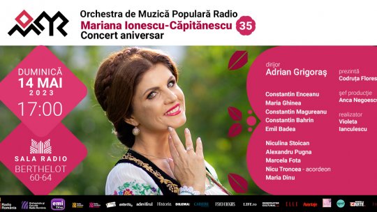 CONCERT FOLCLORIC ANIVERSAR: MARIANA IONESCU CĂPITĂNESCU, 35 de ani de carieră artistică