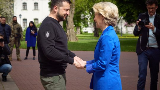 De Ziua Europei, şefa Comisiei Europene, Ursula von der Leyen, se află la Kiev
