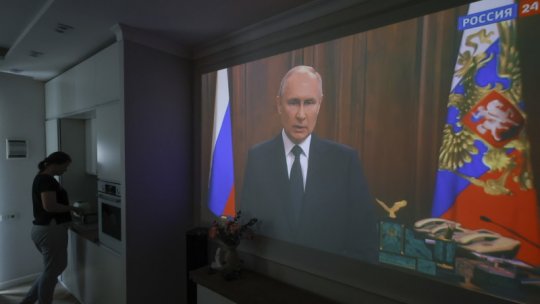 Vladimir Putin i-a acuzat de trădare pe cei care participă la revolta armată